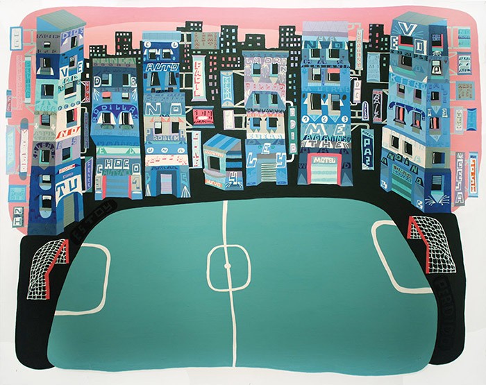 Estoy Perdido, 2013, mixed media on canvas, 120x150cm