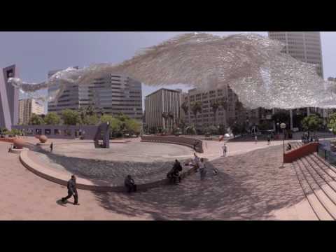 Massive, moving ‘Liquid Shard’ sculpture at Pershing Square