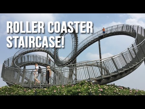 Roller Coaster Staircase - &quot;Tiger and Turtle Magic Mountain&quot; - Duisburg Germany