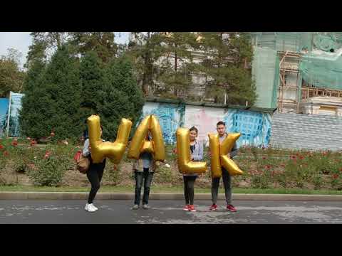 Golden balloons in Kazakhstan, Almaty - Walk (#370)