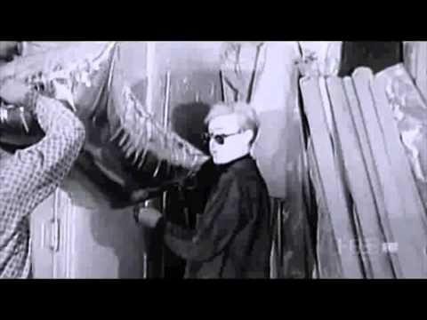 Andy Warhol releasing silver balloons (1965)