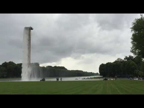 Giant waterfall at Palace of Versailles