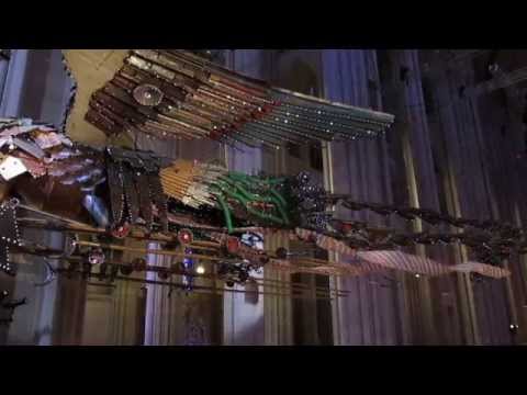 &quot;Phoenix&quot; by Xu Bing at the Cathedral of St John the Divine