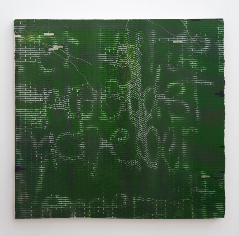Daniel Weissbach - Stelle #35, 2014-19, acrylic and lacquer on canvas, 108 x 188 cm