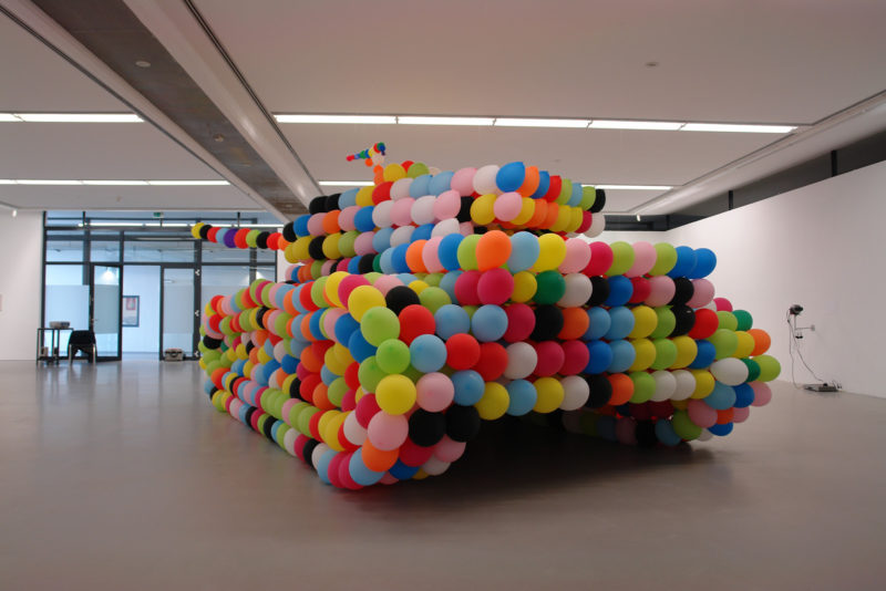 Hans Hemmert - German Panther, 2007, Air, Glue, Balloon, 960x370x300cm