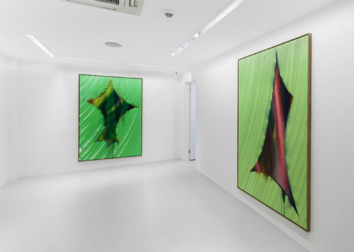 Katharina Grosse - Can You Spell Mixing, 2012, installation view, DIRIMART, Istanbul