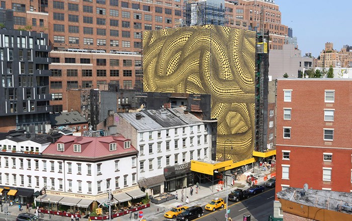 Yayoi Kusama - Yellow Tree (rendering)