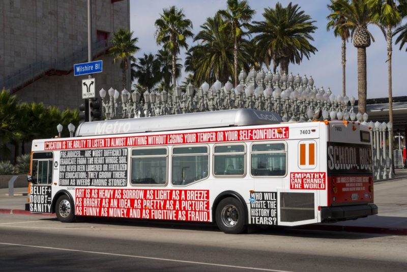 Barbara Kruger Bus- L.A. Art Fund