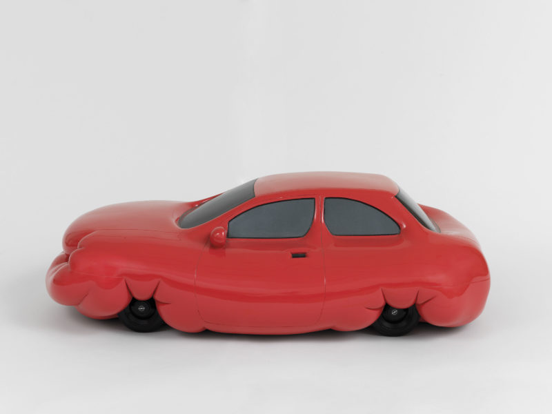Erwin Wurm - Fat Car, 2001-2004, metallic paint, styrofoam and polyester, 111 x 65 x 33cm