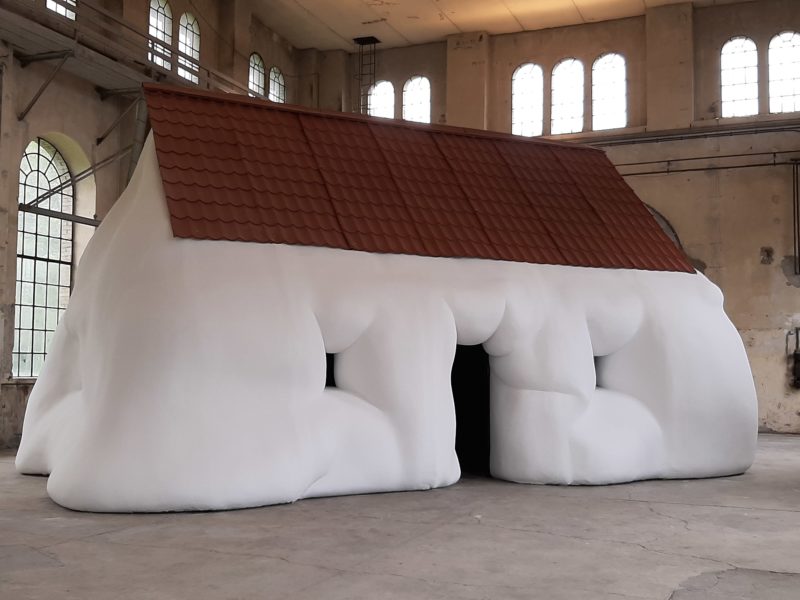 Erwin Wurm - Fat House, installation view, Kunstraum Dornbirn, Austria, Courtesy Galerie Ropac