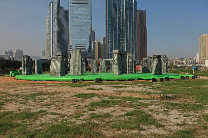 Jeremy Deller - Sacrilege (佔據聖地), 2012, installation view, West Kowloon Cultural District, 2013