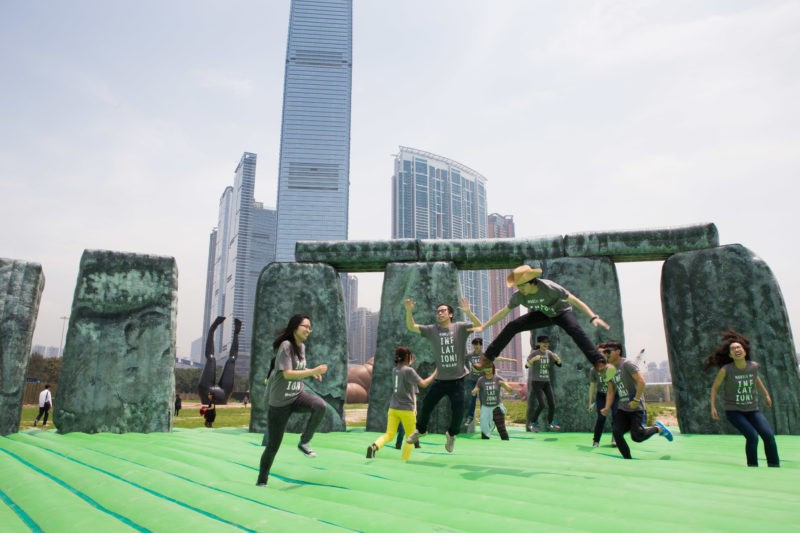 Jeremy Deller - Sacrilege (佔據聖地), 2012, installation view, West Kowloon Cultural District, 2013