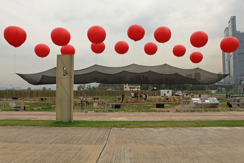 Jiakun Architects - With the Wind (隨風), 2002/2013, installation view, West Kowloon Cultural District, Hong Kong, 2013