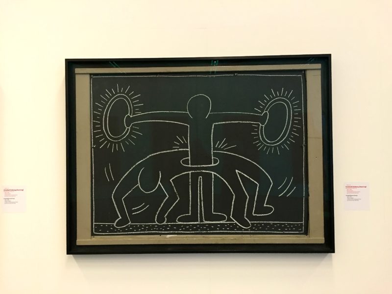 Keith Haring - Untitled (Subway Drawing), ca. 1982-1984), installation view, Kunsthal Rotterdam, 2015