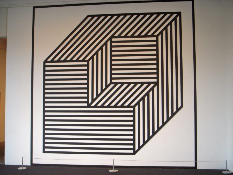 Sol Lewitt - Wall Drawing #356 BB, Cube Without a Cube