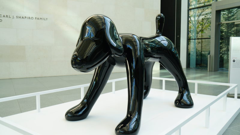 Yoshitomo Nara - Your Dog, 2003, fiberglass, black paint, clear coat, Museum of Fine Arts, Boston