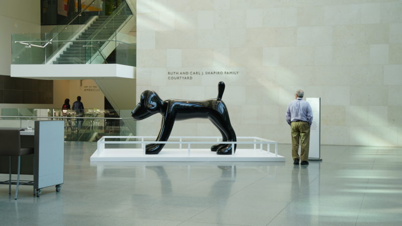 Yoshitomo Nara - Your Dog, 2003, fiberglass, black paint, clear coat, Museum of Fine Arts, Boston