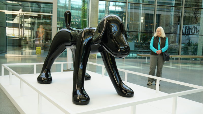 Yoshitomo Nara - Your Dog, 2003, fiberglass, black paint, clear coat, Museum of Fine Arts, Boston