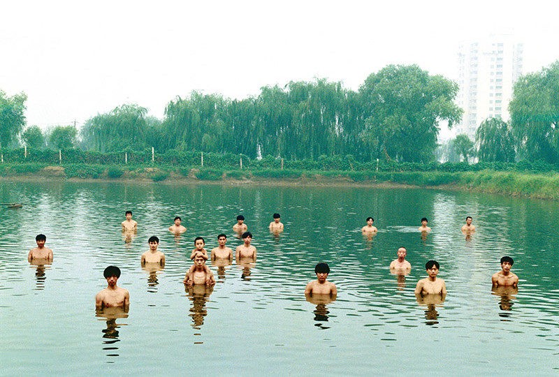 Zhang Huan - To Raise the Water Level in a Fishpond, 1997, 6 min 9 sec, Beijing, China