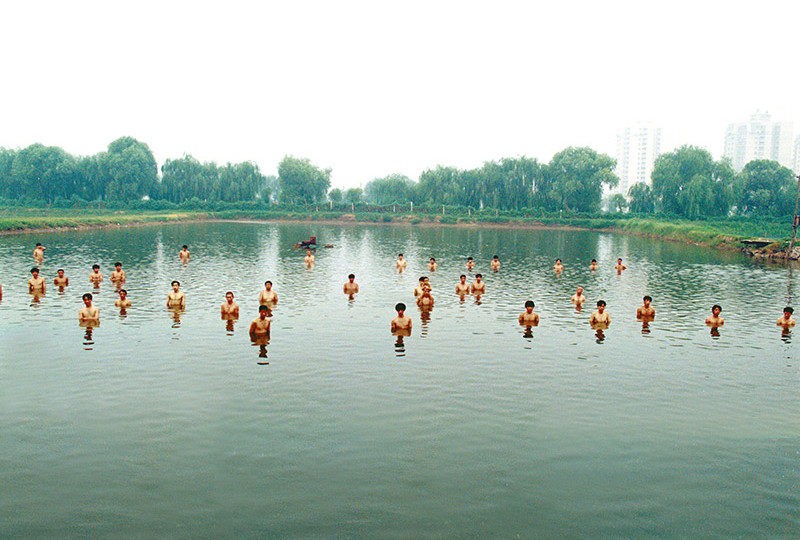 Zhang Huan - To Raise the Water Level in a Fishpond, 1997, 6 min 9 sec, Beijing, China