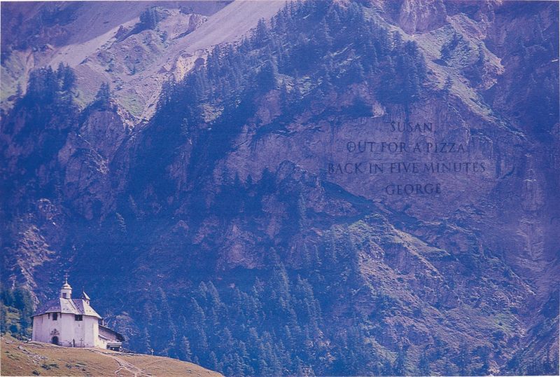 Wim Delvoye – Swiss Mountain, 1996