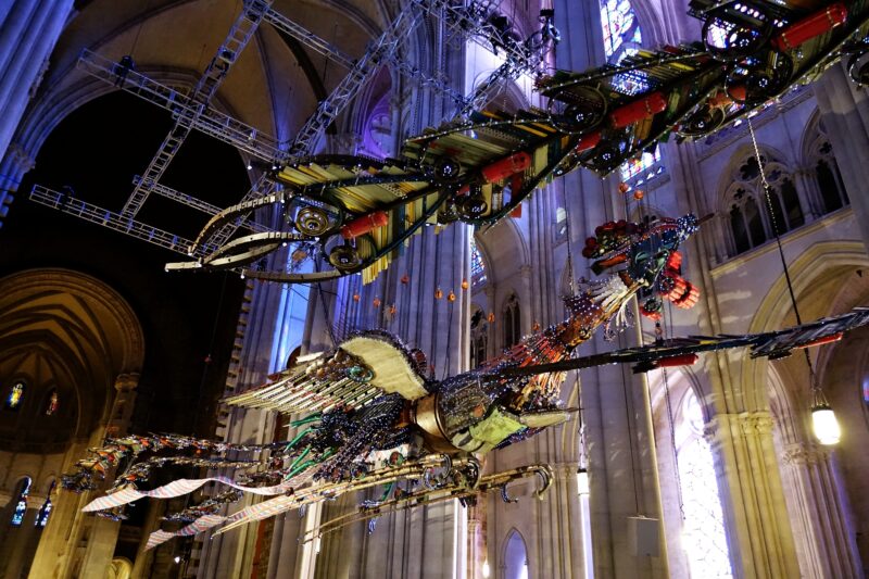 Xu Bing - Phoenix, installation view, Cathedral of St. John the Devine, New York, 2014