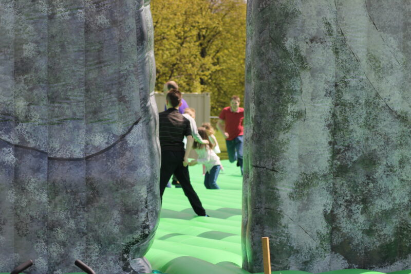 Jeremy Deller - Sacrilege, 2012, durable, reinforced PVC, 35 meters in diameter, installation view, Glasgow