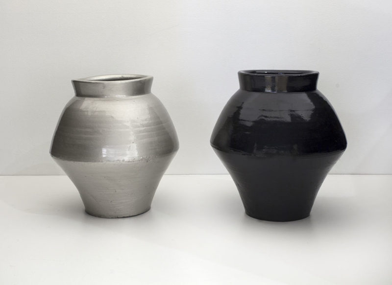 Ai Weiwei - Han Dynasty Vases in Auto Paint, 2013, Han Dynasty vases (202 BC to 220 AD) and auto paint, dimensions variable