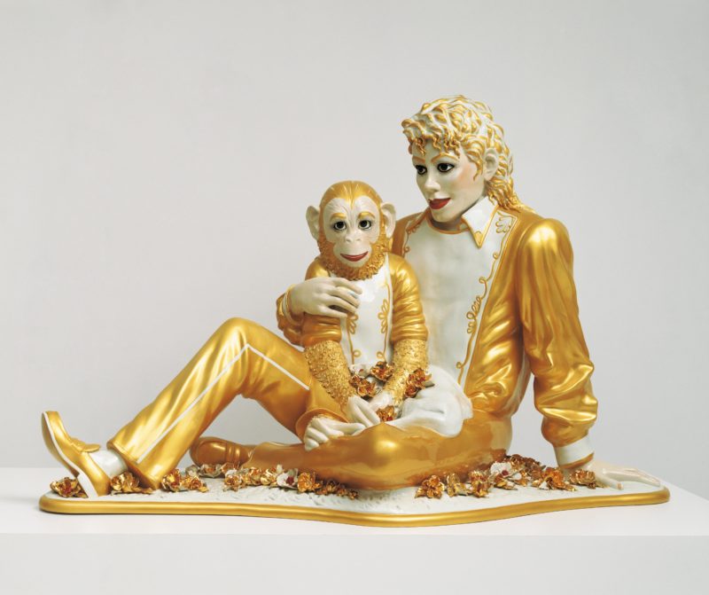 Jeff Koons - Michael Jackson and Bubbles, 1988 -ceramic, 106.7 x 179.1 x 82.5cm.jpg