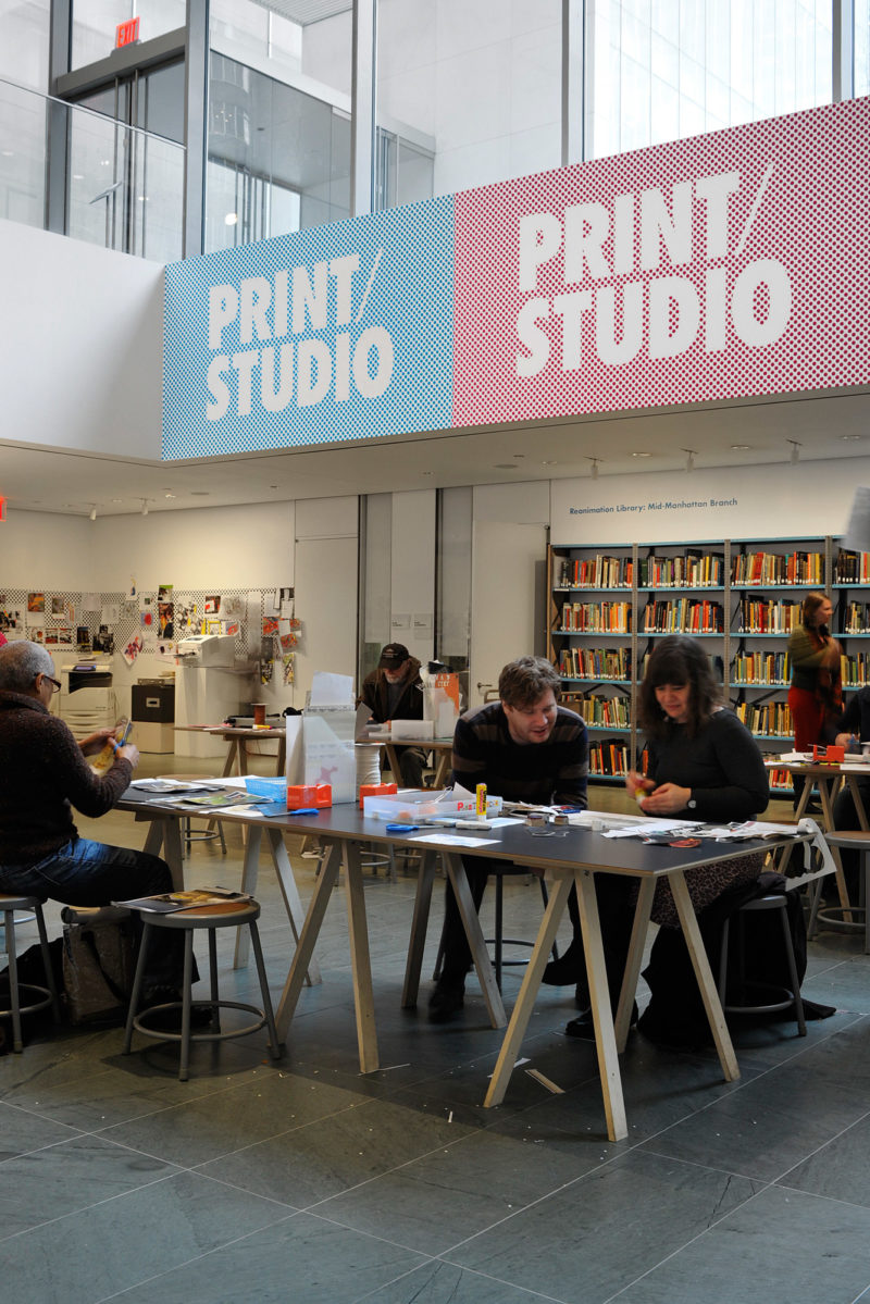 Andrew Beccone - Reanimation Library: Mid-Manhattan Branch. Museum of Modern Art, New York, 2012, Installation view, Photo Credit: Martin Seck