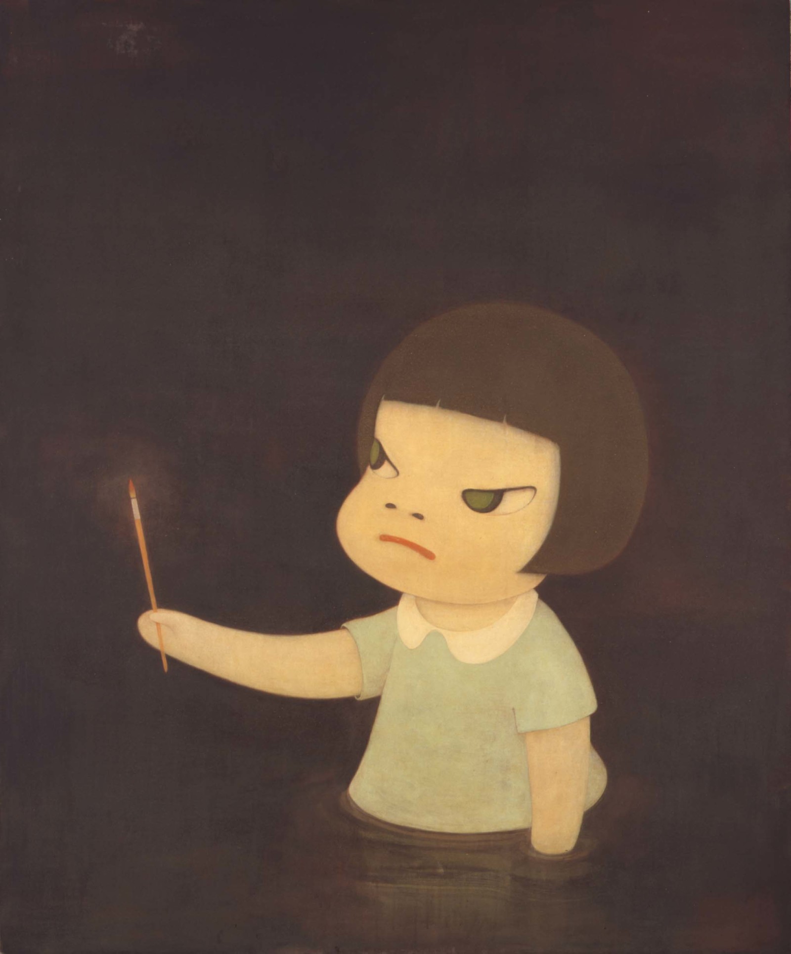 Yoshitomo Nara’s paintings & drawings: Cute or dark and frightening?