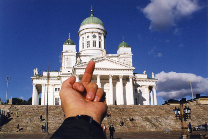 Ai Weiwei - Study of Perspective, Helsinki Cathedral, 2001