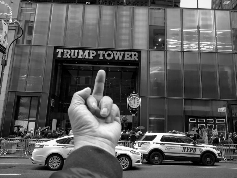Ai Weiwei – Study of Perspective, Trump Tower, New York City, USA, 2017