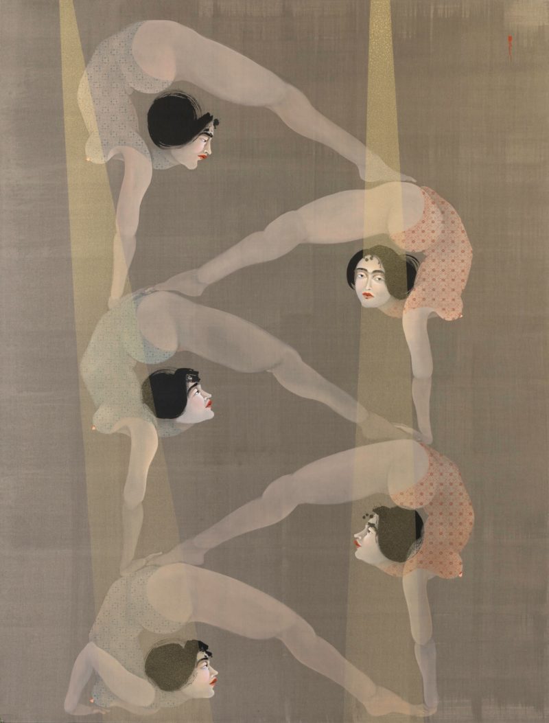 Hayv Kahraman - Untitled, 2019, oil on linen, 264.2 × 200.7 cm (104 × 79.0 in)