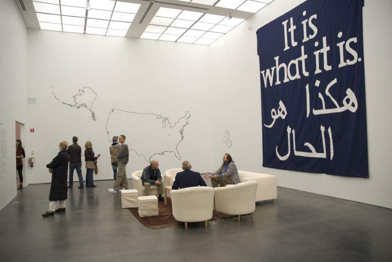 Jeremy Deller - It Is What It Is- Conversations About Iraq, at the Museum of Contemporary Art, Chicago, 2009. Photography © MCA, Chicago. Photographer, Nathan Keay