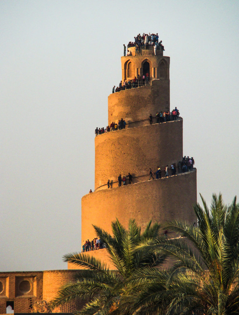 Malwiya Tower (Great Mosque of Samarra), completed in 851, 52 metres (171 ft) high, 33 metres (108 ft) wide