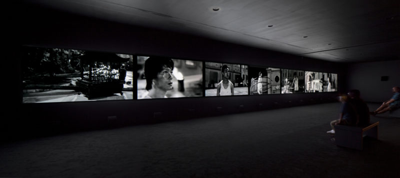 Yang Fudong - Fifth Night Part 1, 2010, installation view at Vancouver Art Gallery, 2012