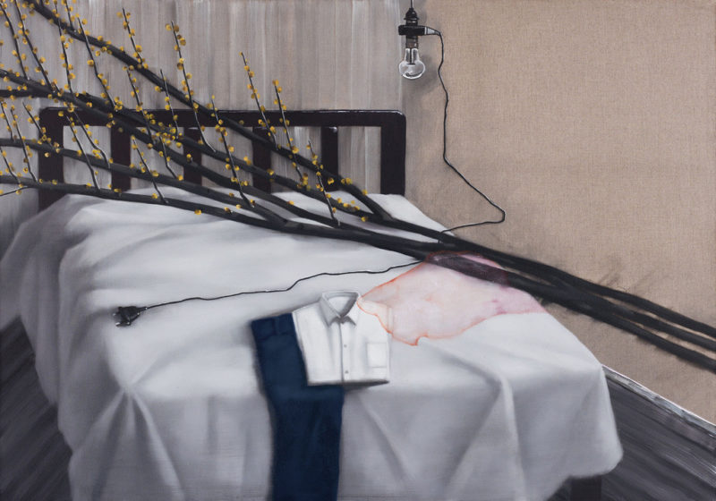 Zhang Xiaogang - White Shirt and Blue Trousers, 2012