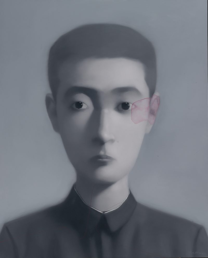 Zhang Xiaogang - Bloodline Series - Boy, 2004, oil on canvas, 146x118cm