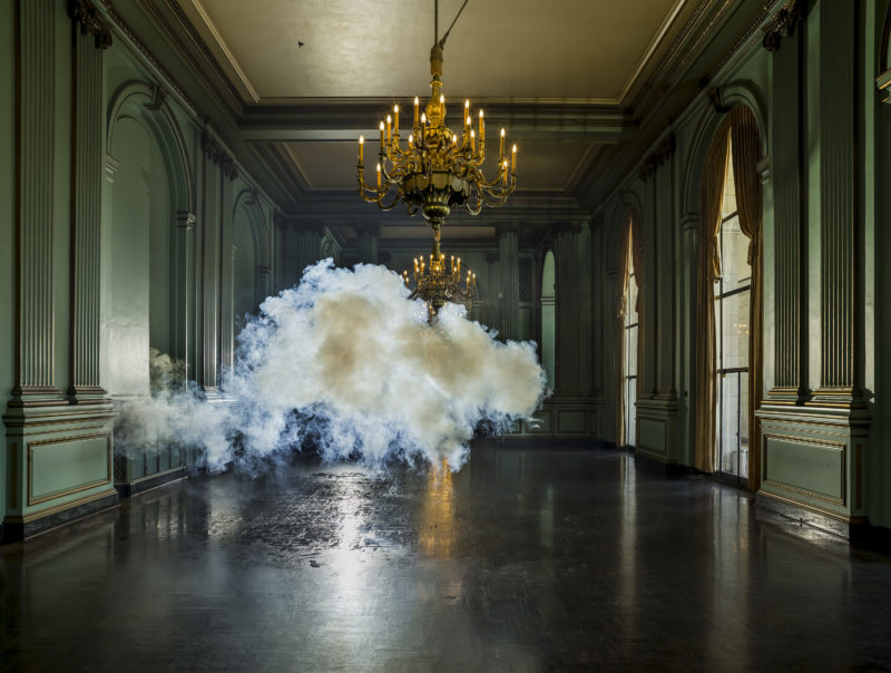 Berndnaut Smilde - Nimbus Green Room, 2013