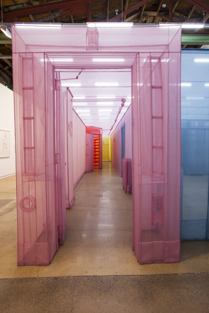 Do Ho Suh - New York City Apartment, Apartment A, Unit 2, Corridor and Staircase, 348 West 22nd Street, New York, NY, 10011, USA. 2011–2014 (detail), The Contemporary Austin, Photo Brian Fitzsimmons 4
