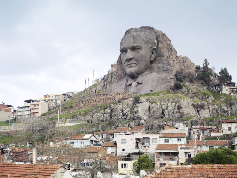 Fabrice Fouillet - Colosses - Ataturk Mask Buca, Izmir, Turkey 40 m (132 ft) Built in 2009