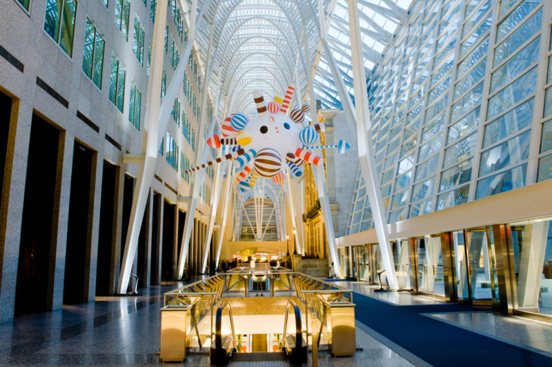 FriendsWithYou - Starburst, Inflatable Sculpture- Ripstop Nylon, 300 inch diameter, Unique Piece, Brookfield Place Toronto 2013, Photo Ernesto DiStefano 2