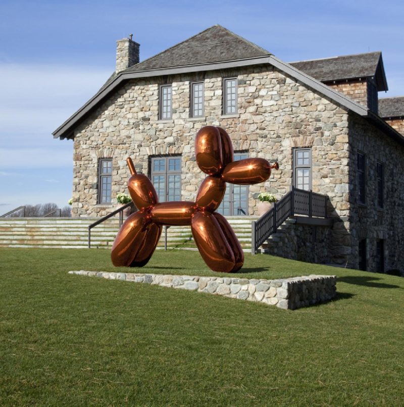 Jeff Koons - Balloon Dog (Orange), 1994-2000 mirror-polished stainless steel with transparent color coating, The Brant Foundation Art Study Center, Greenwich, Connecticut