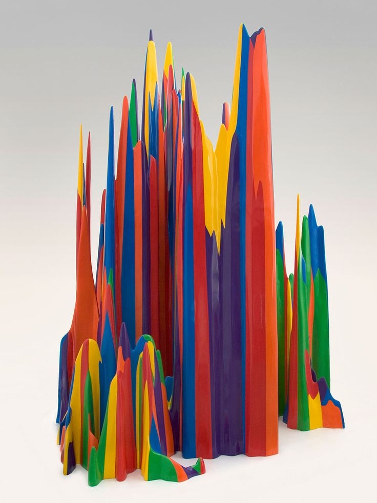Sol LeWitt – Splotch 22, 2007, Acrylic on fiberglass, 148 x 96 x 86 in, 375.92 x 243.84 x 218.44 cm Cropped