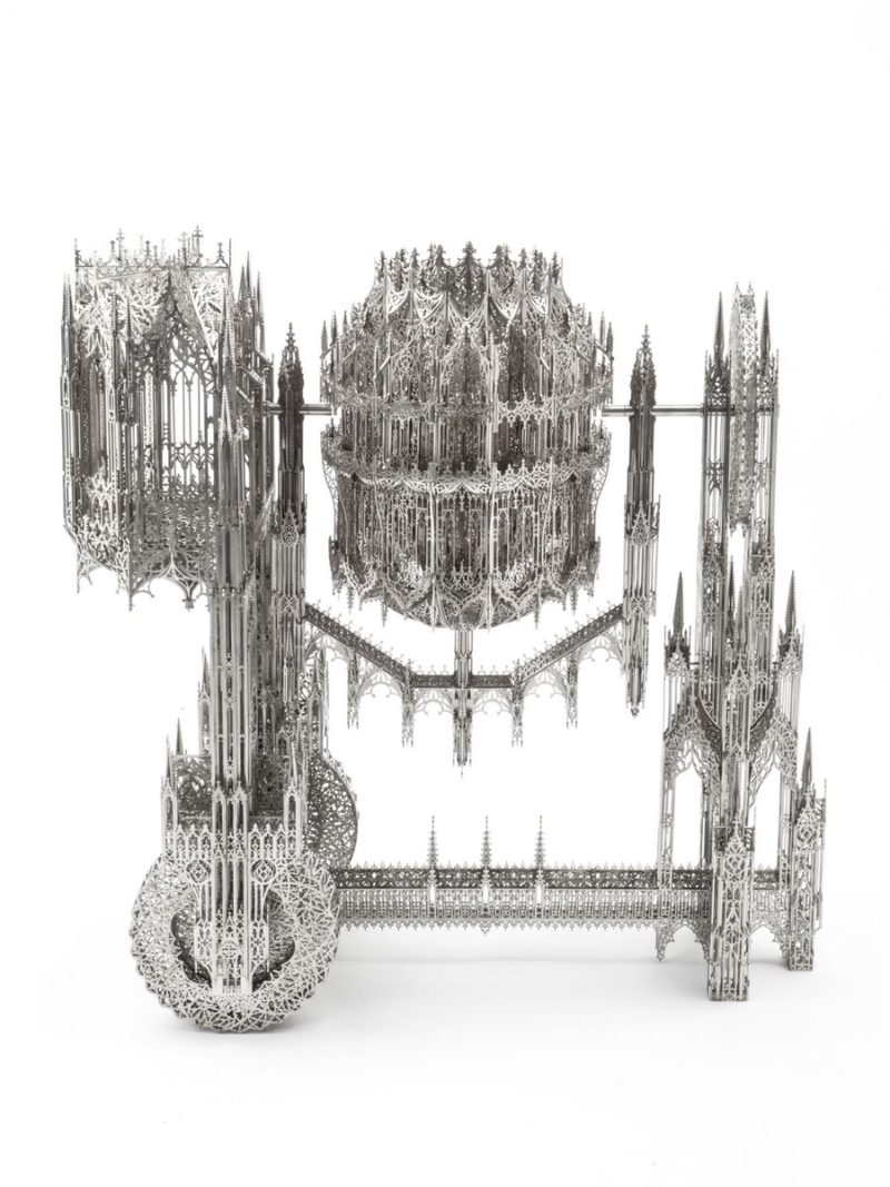 Wim Delvoye - Concrete Mixer, Laser-cut Stainless Steel