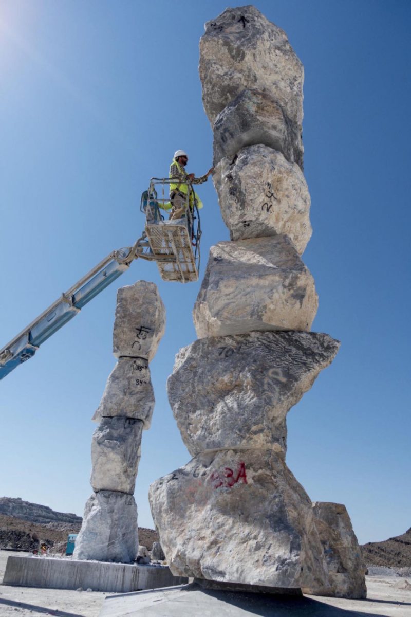 Ugo Rondinone’s colorful rocks in Vegas