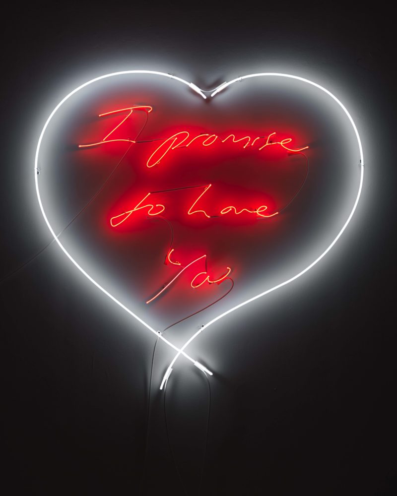 Tracey Emin - I promise to Love You, 2010, Neon, 145.8 x 143 cm