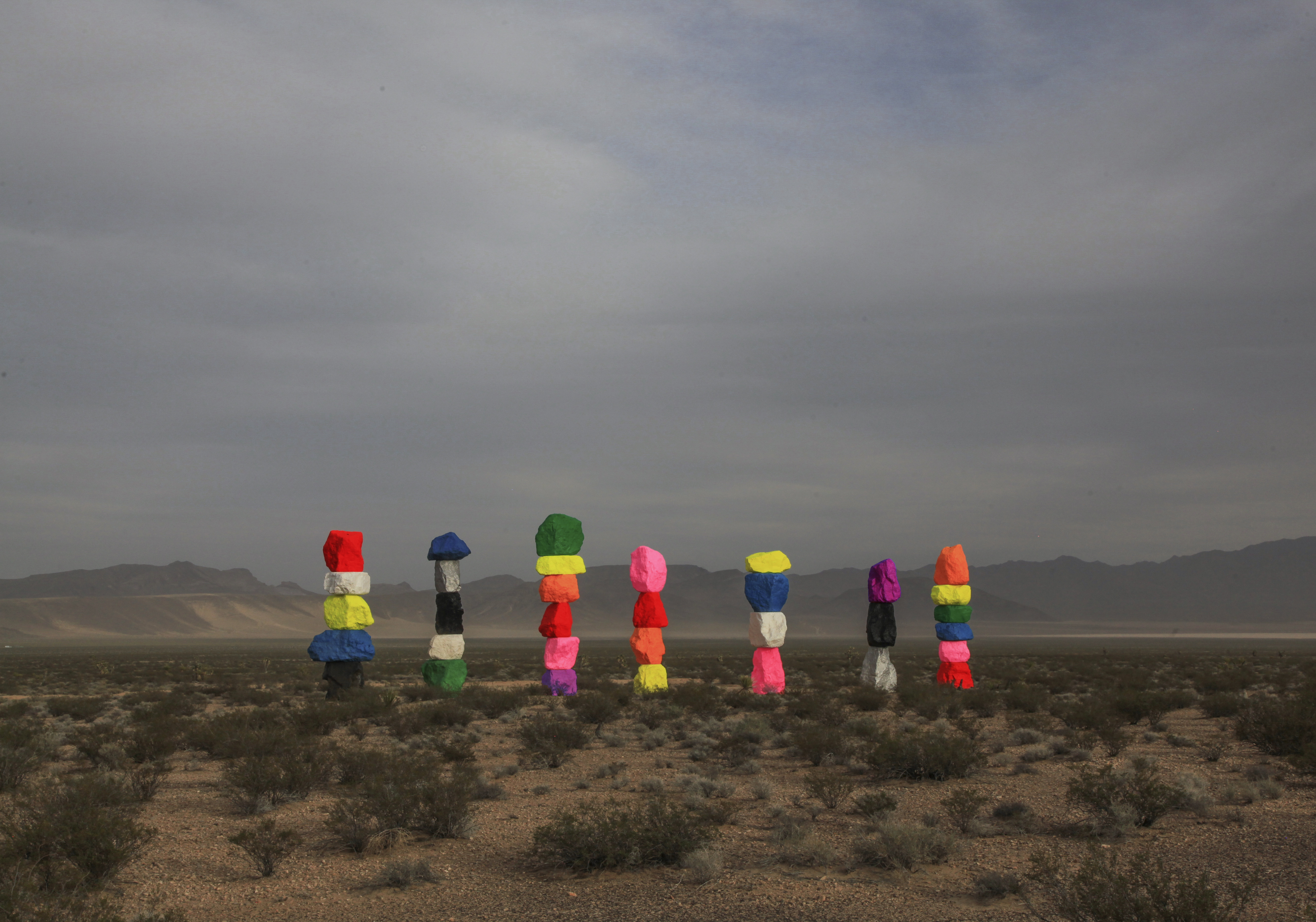 Ugo Rondinone's colorful rocks in Vegas – Public Delivery