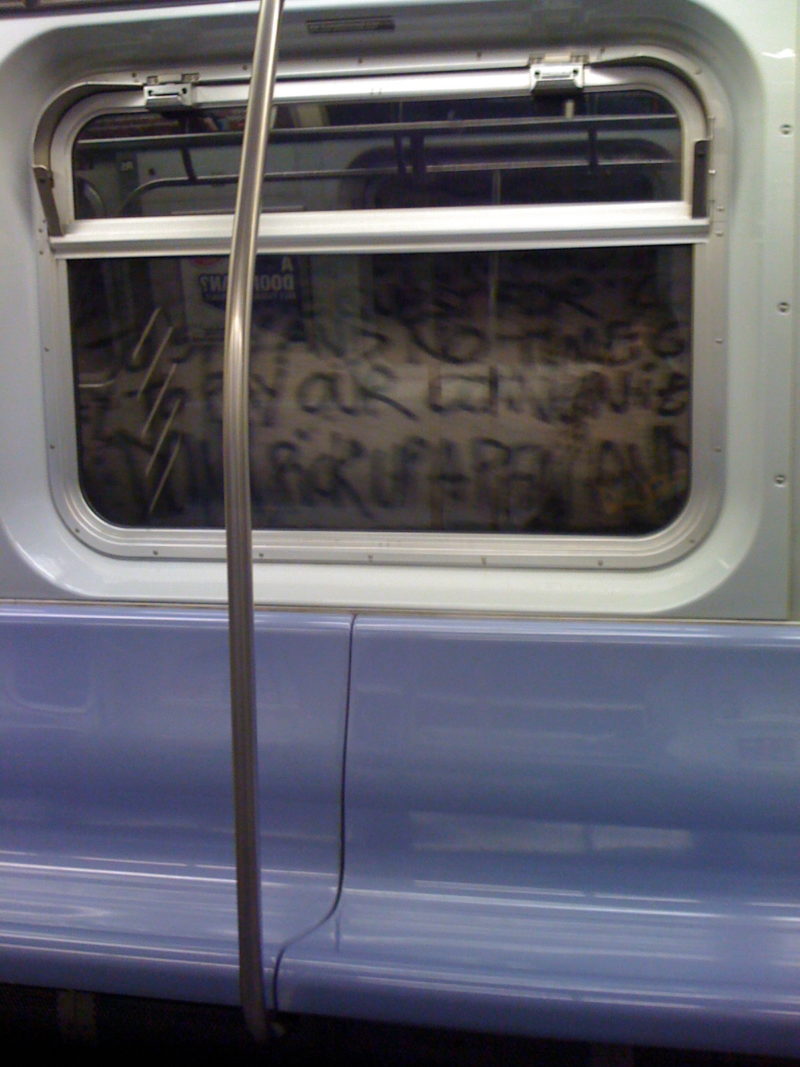 Autobiography by Revs, view from the L train, New York
